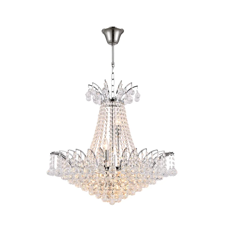 French Country Chandeliers with a Romantic AuraFrench Country Chandeliers with a Romantic AuraCascading Empress Chandelier - 11 Light Chrome - W:60cm French Country Chandeliers with a Romantic AuraFrench Country Chandeliers with a Romantic AuraCascading Empress Chandelier - 11 Light Chrome - W:60cm