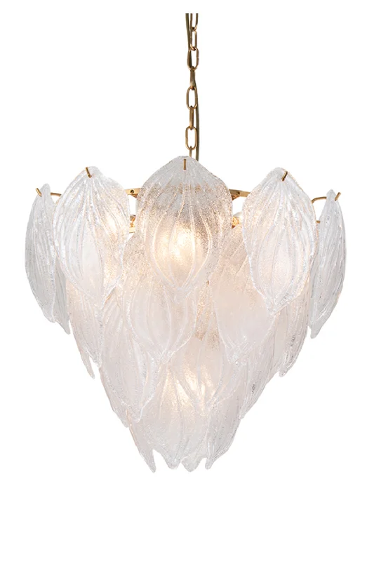 Bohemian - Style Beaded Chandeliers for Eclectic DecorBohemian - Style Beaded Chandeliers for Eclectic DecorCast Glass Leaves Pendant Lamp | Liang & Eimil Gina
