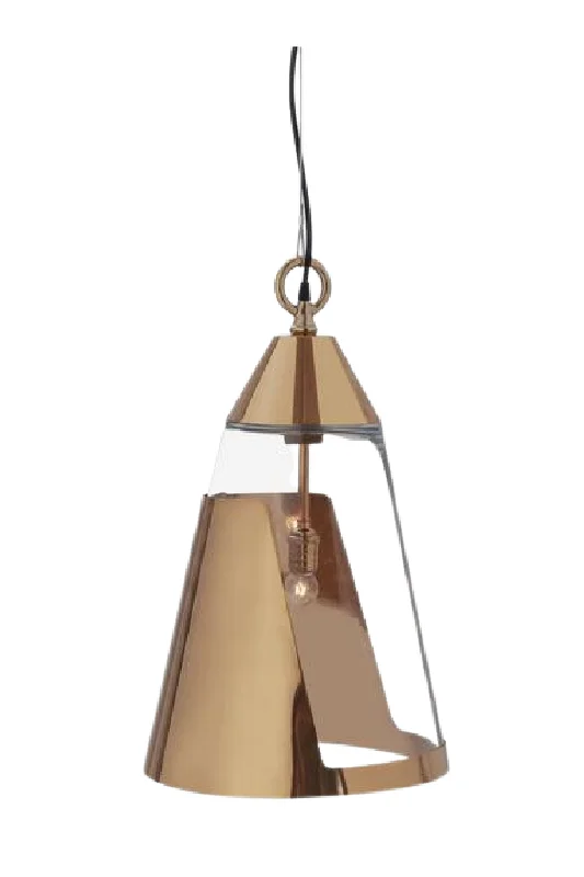 Ceiling - Mounted Chandeliers for Standard CeilingsCeiling - Mounted Chandeliers for Standard CeilingsConical Rose Gold Pendant Light L | Andrew Martin Bessie