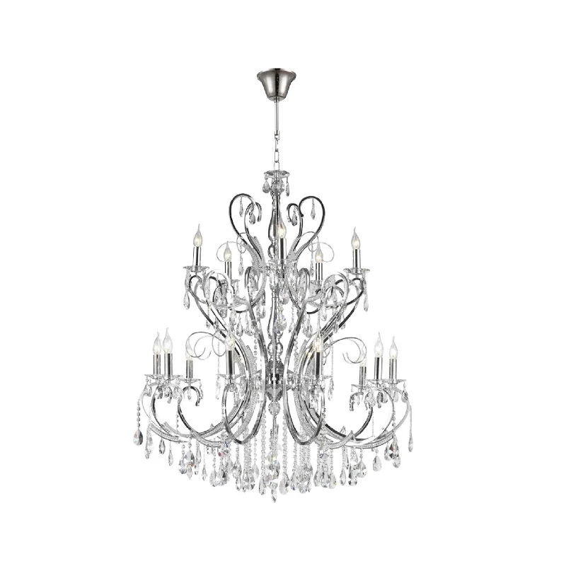 Ceiling - Mounted Chandeliers for Standard CeilingsCeiling - Mounted Chandeliers for Standard CeilingsDesigner Princess 15 Arm Chandelier - W:100 H:130cm