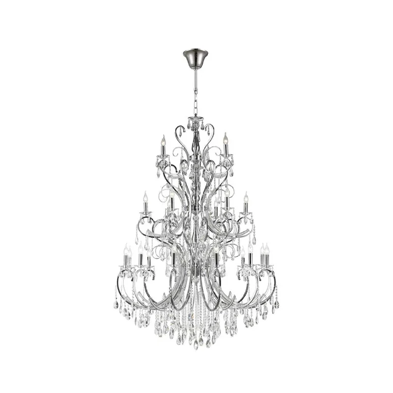 Chandeliers with Metal Frames in Black FinishChandeliers with Metal Frames in Black FinishDesigner Princess 21 Arm Chandelier - Clear - W:120 H:170cm Chandeliers with Metal Frames in Black FinishChandeliers with Metal Frames in Black FinishDesigner Princess 21 Arm Chandelier - Clear - W:120 H:170cm