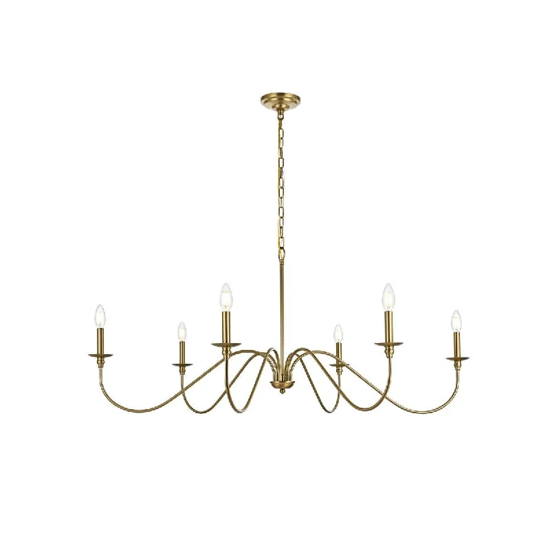 Small Chandeliers for Compact RoomsSmall Chandeliers for Compact RoomsElegant Rohan LD5056D48SG Chandelier Light - Satin Gold