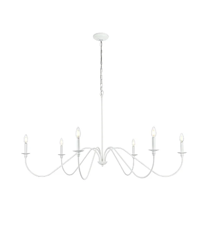 Industrial Iron Chandeliers for Loft - Inspired SpacesIndustrial Iron Chandeliers for Loft - Inspired SpacesElegant Rohan LD5056D54WH Chandelier Light - White