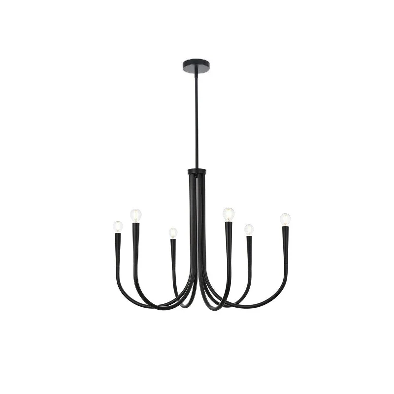 Modern Crystal Chandeliers for Contemporary HomesModern Crystal Chandeliers for Contemporary HomesElegant Layne LD722D30BK Chandelier Light - Black