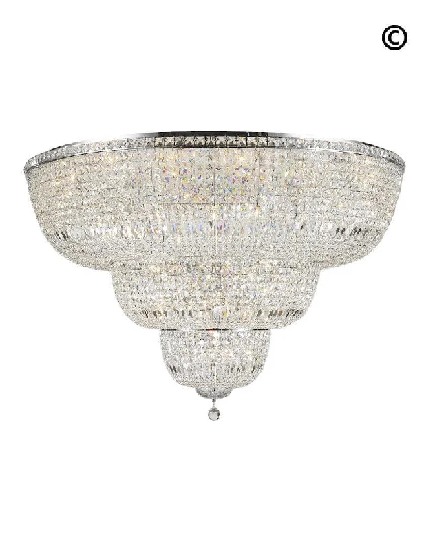 Modern Crystal Chandeliers for Contemporary HomesModern Crystal Chandeliers for Contemporary HomesEmpress Flush Mount Basket Chandelier - CHROME - Width:150cm Modern Crystal Chandeliers for Contemporary HomesModern Crystal Chandeliers for Contemporary HomesEmpress Flush Mount Basket Chandelier - CHROME - Width:150cm