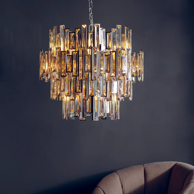 Chandeliers with Dimmable Lights for Ambiance ControlChandeliers with Dimmable Lights for Ambiance ControlEndon Viviana 15lt Chandelier