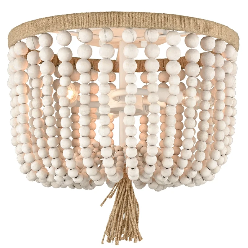 Chandeliers for Low Ceilings to Avoid OvercrowdingChandeliers for Low Ceilings to Avoid OvercrowdingFarmhouse Ceiling Light Wood Beads 3-Light Flush Mount Chandelier