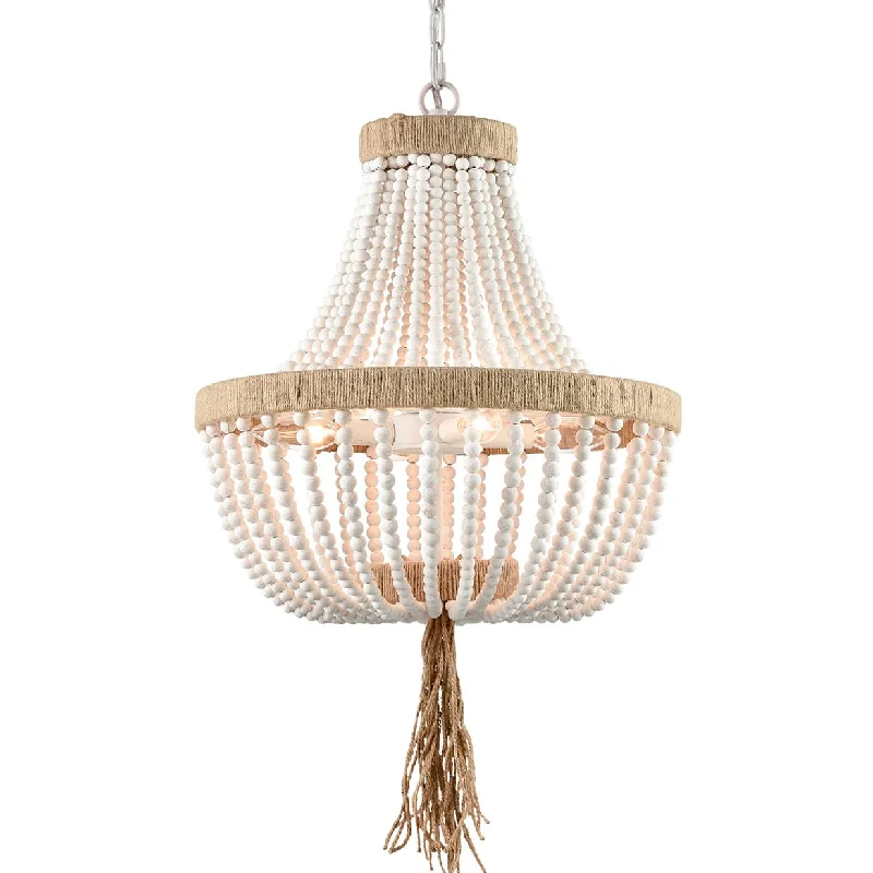 Chandeliers with Murano Glass for a High - End Artistic TouchChandeliers with Murano Glass for a High - End Artistic TouchFarmhouse White Wood Beaded Chandeliers Large Dining Room Pendant Chandelier