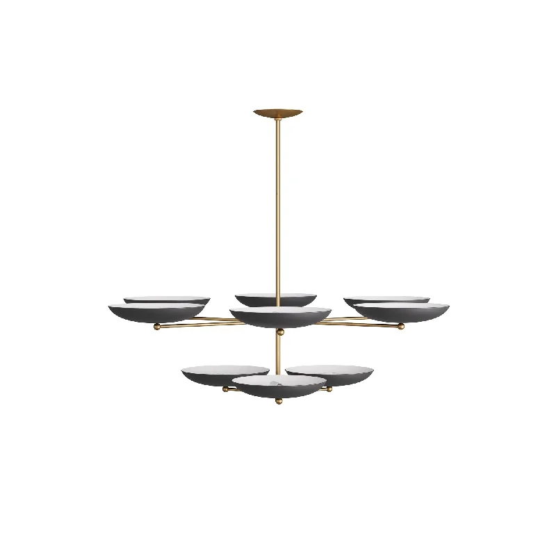 Chandeliers with Metal Frames in Gold FinishChandeliers with Metal Frames in Gold FinishGriffith Two Tiered Chandelier