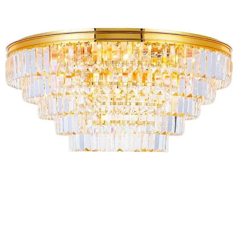 Chandeliers with Metal Frames in Black FinishChandeliers with Metal Frames in Black FinishJordan Collection - Flush Mount Chandelier - 70cm - Gold Plated Chandeliers with Metal Frames in Black FinishChandeliers with Metal Frames in Black FinishJordan Collection - Flush Mount Chandelier - 70cm - Gold Plated