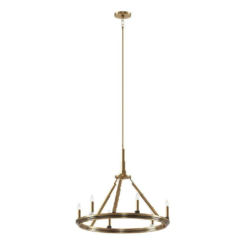 Chandeliers with Metal Frames in Bronze FinishChandeliers with Metal Frames in Bronze FinishKichler Emmala Chandelier 6Lt