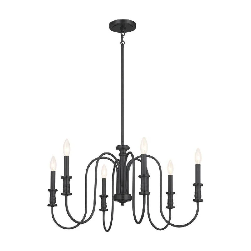Chandeliers with Metal Frames in Copper FinishChandeliers with Metal Frames in Copper FinishKichler Karthe Chandelier 6Lt