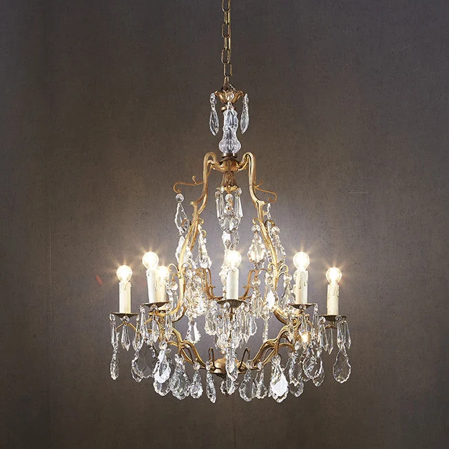 Chandeliers with Metal Frames in Black FinishChandeliers with Metal Frames in Black FinishLimoux Chandelier