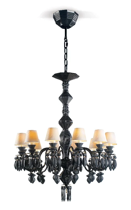 Chandeliers with Frosted Glass for a Softer Light DiffusionChandeliers with Frosted Glass for a Softer Light DiffusionLladro Belle de Nuit 12 Lights Chandelier