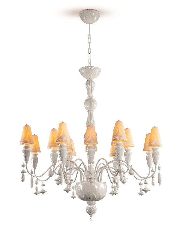 French Country Chandeliers with a Romantic AuraFrench Country Chandeliers with a Romantic AuraLladro Ivy and Seed 16 Lights Chandelier Flat Model
