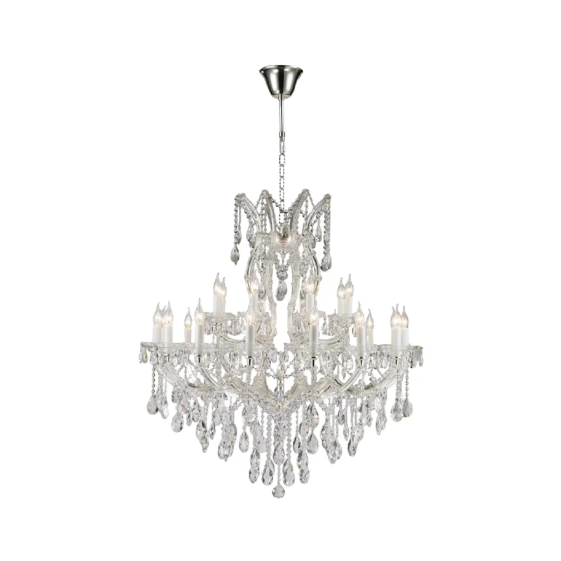 Ceiling - Mounted Chandeliers for Standard CeilingsCeiling - Mounted Chandeliers for Standard CeilingsMaria Theresa Crystal Chandelier 24 Light - Silver Plated Ceiling - Mounted Chandeliers for Standard CeilingsCeiling - Mounted Chandeliers for Standard CeilingsMaria Theresa Crystal Chandelier 24 Light - Silver Plated