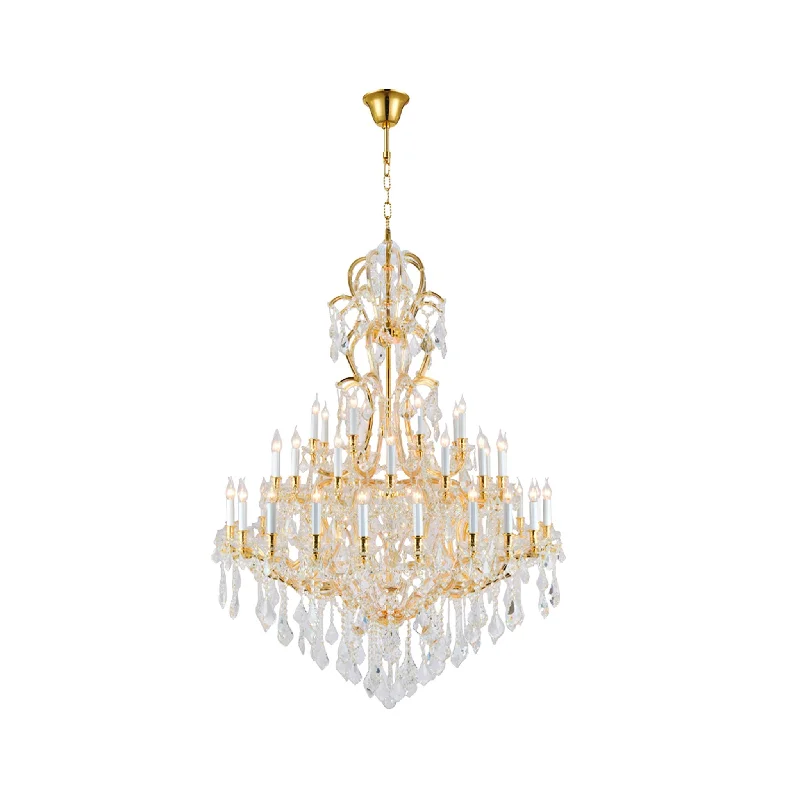 Chandeliers with Sputnik - Style Design for a Futuristic VibeChandeliers with Sputnik - Style Design for a Futuristic VibeMaria Theresa Crystal Chandelier Royal 48 Light - GOLD