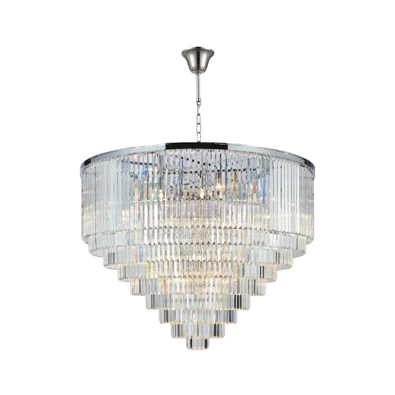 Mini Chandeliers for Adding Charm to Small SpacesMini Chandeliers for Adding Charm to Small SpacesOdeon (Oasis) Chandelier- Large 9 Layer - Clear Finish - W:130cm