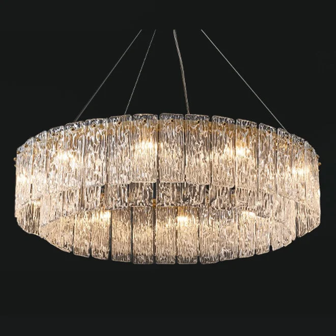 Chandeliers with Metal Frames in Silver FinishChandeliers with Metal Frames in Silver FinishPinea