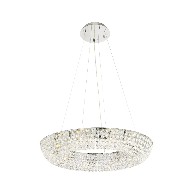 Incandescent Chandeliers for a Warm and Traditional GlowIncandescent Chandeliers for a Warm and Traditional GlowPlatinum Ring Chandelier- W:80cm