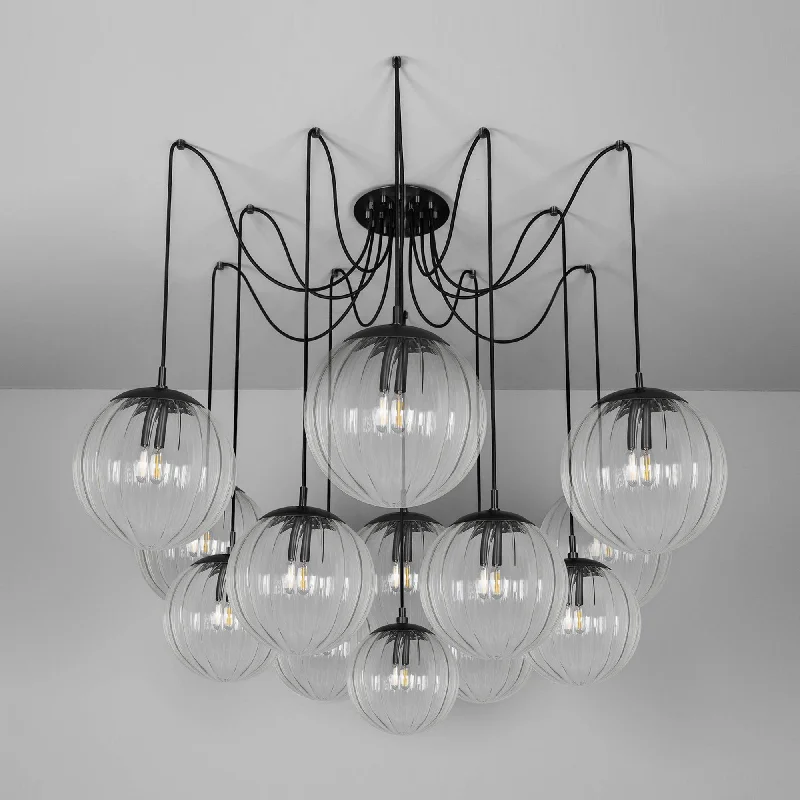 Chandeliers with Colored Glass for a Splash of ColorChandeliers with Colored Glass for a Splash of ColorSchwung Spider Chandelier