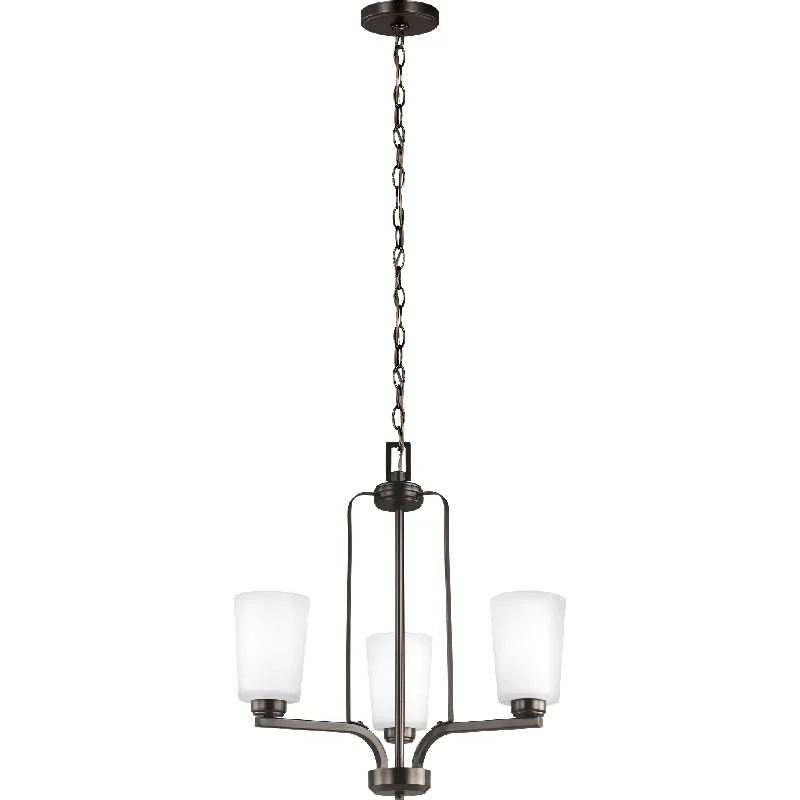 Ceiling - Mounted Chandeliers for Standard CeilingsCeiling - Mounted Chandeliers for Standard CeilingsFranport 3-Light Chandelier (with Bulbs)