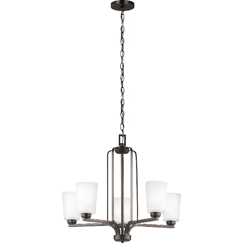 Chandeliers with Metal Frames in Copper FinishChandeliers with Metal Frames in Copper FinishFranport 5-Light Chandelier