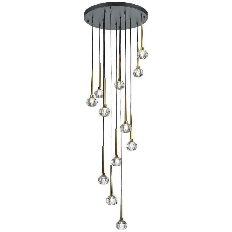 Chandeliers with Clear Crystal for a Sparkling EffectChandeliers with Clear Crystal for a Sparkling EffectSole Chandelier