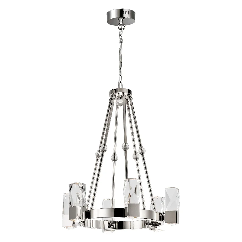 Chandeliers with Metal Frames in Gold FinishChandeliers with Metal Frames in Gold FinishEmpire 6-Light LED Chandelier