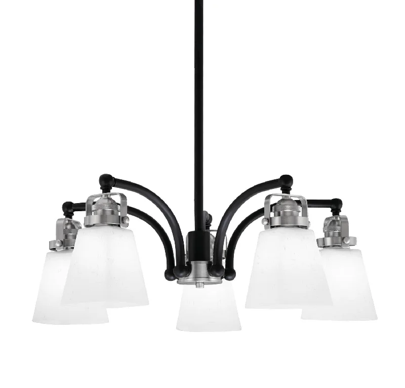 Bohemian - Style Beaded Chandeliers for Eclectic DecorBohemian - Style Beaded Chandeliers for Eclectic DecorToltec Easton 1945-MBBN-460 Chandelier Light - Matte Black & Brushed Nickel