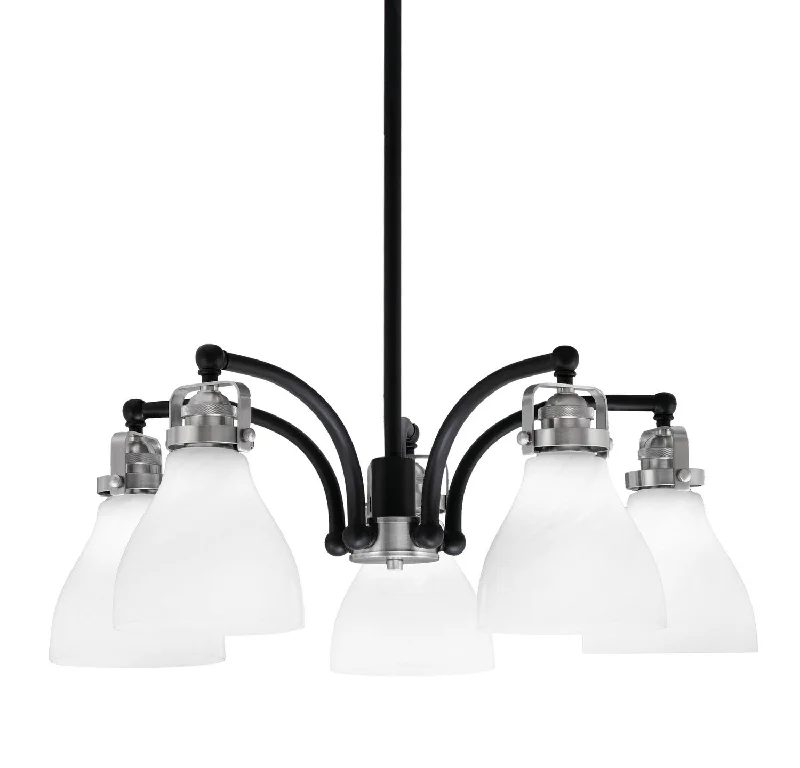 Mini Chandeliers for Adding Charm to Small SpacesMini Chandeliers for Adding Charm to Small SpacesToltec Easton 1945-MBBN-4761 Chandelier Light - Matte Black & Brushed Nickel