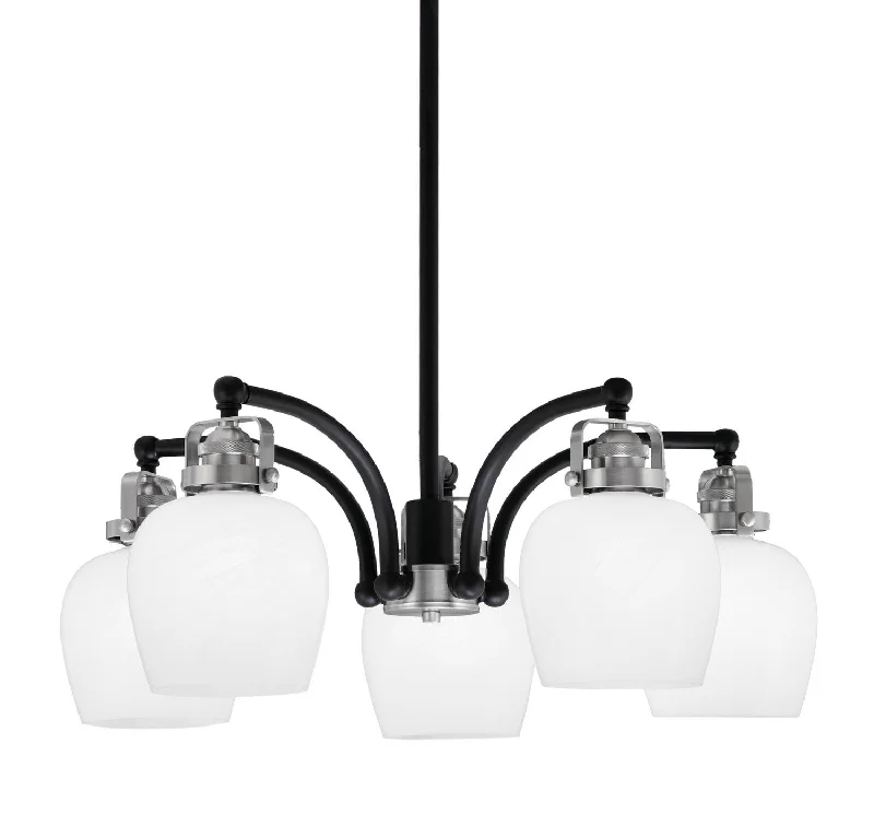 Mini Chandeliers for Adding Charm to Small SpacesMini Chandeliers for Adding Charm to Small SpacesToltec Easton 1945-MBBN-4811 Chandelier Light - Matte Black & Brushed Nickel