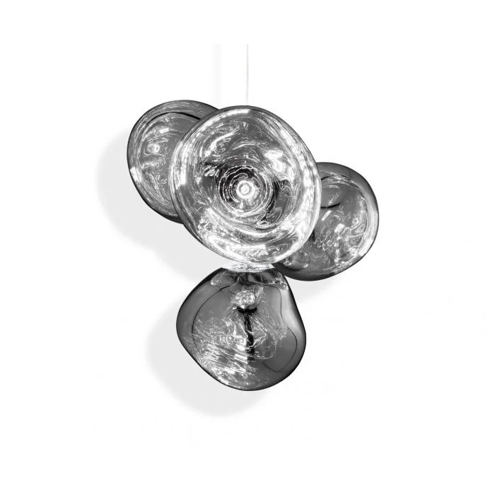 Chandeliers with Metal Frames in Gold FinishChandeliers with Metal Frames in Gold FinishTom Dixon Melt LED Small Chandelier