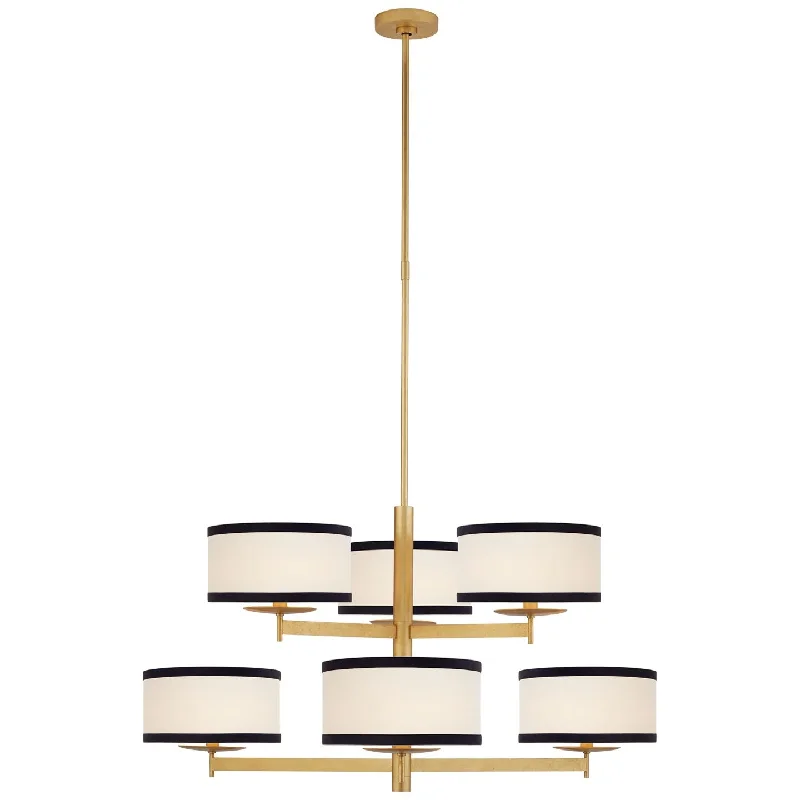 Chandeliers with Clear Crystal for a Sparkling EffectChandeliers with Clear Crystal for a Sparkling EffectWalker Two Tier Chandelier