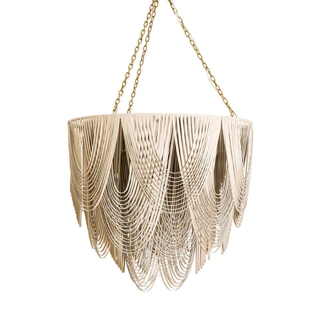 Small Chandeliers for Compact RoomsSmall Chandeliers for Compact RoomsLarge Round Whisper Leather Chandelier in Cream-Stone Leather Small Chandeliers for Compact RoomsSmall Chandeliers for Compact RoomsLarge Round Whisper Leather Chandelier in Cream-Stone Leather