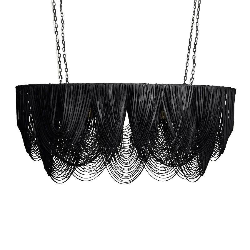 Chandeliers with Sputnik - Style Design for a Futuristic VibeChandeliers with Sputnik - Style Design for a Futuristic VibeMedium Oval Whisper Leather Chandelier in Premium Leather Chandeliers with Sputnik - Style Design for a Futuristic VibeChandeliers with Sputnik - Style Design for a Futuristic VibeMedium Oval Whisper Leather Chandelier in Premium Leather