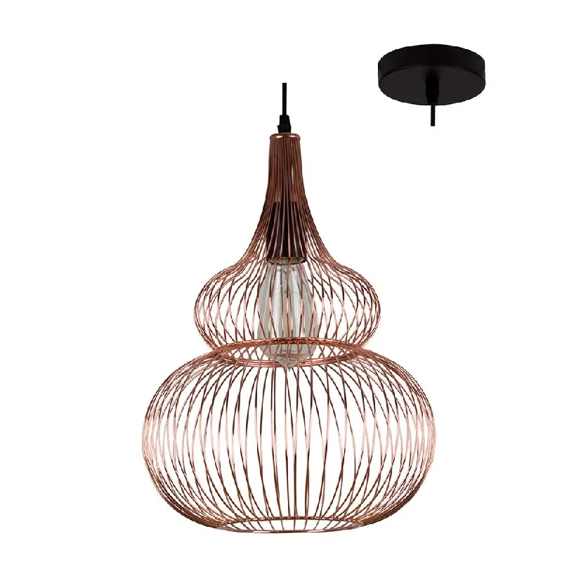 Art Deco Ceiling Lights with Geometric Patterns and Metallic FinishesArt Deco Ceiling Lights with Geometric Patterns and Metallic FinishesAnthea Copper Wire Pendant