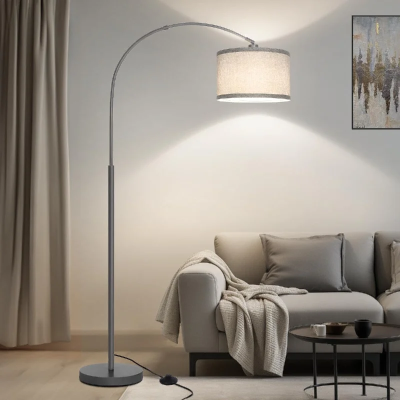 Modern Minimalist Floor Lamp for Contemporary Living RoomsModern Minimalist Floor Lamp for Contemporary Living RoomsArc Floor Lamp Modern Floor Lamp with Adjustable Lamp Head,Tall Pole Lamp with Gray Lampsahde and On/Off Pedal Switch - Grey Modern Minimalist Floor Lamp for Contemporary Living RoomsModern Minimalist Floor Lamp for Contemporary Living RoomsArc Floor Lamp Modern Floor Lamp with Adjustable Lamp Head,Tall Pole Lamp with Gray Lampsahde and On/Off Pedal Switch - Grey