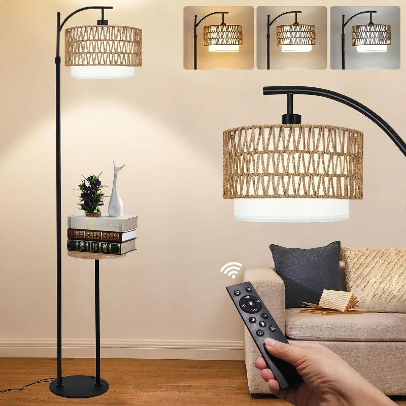 Metal Floor Lamp with a Matte Black Finish for a Sleek LookMetal Floor Lamp with a Matte Black Finish for a Sleek LookArc Floor Lamp with Table and Shelves Rattan Boho with Remote Control,Wicker Shades Black Standing Lamp with 3 Color Temperature Metal Floor Lamp with a Matte Black Finish for a Sleek LookMetal Floor Lamp with a Matte Black Finish for a Sleek LookArc Floor Lamp with Table and Shelves Rattan Boho with Remote Control,Wicker Shades Black Standing Lamp with 3 Color Temperature