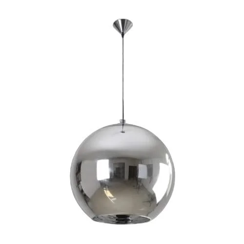 Tropical - Themed Ceiling Lights with Palm - Leaf Shapes and Rattan WrapsTropical - Themed Ceiling Lights with Palm - Leaf Shapes and Rattan WrapsAtlas Large Chrome Pendant Light