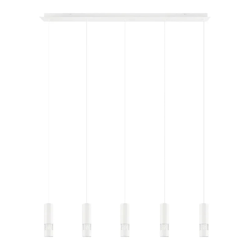 Chinese - Style Ceiling Lights with Red Lantern - Inspired DesignsChinese - Style Ceiling Lights with Red Lantern - Inspired DesignsBernabeta 5 Light Bar White and Clear Modern Pendant
