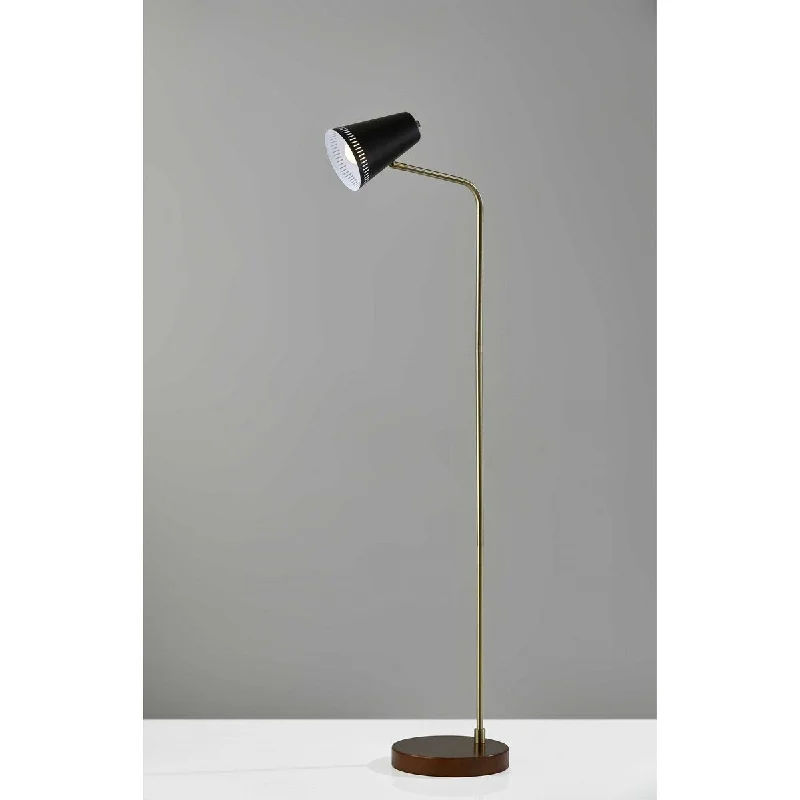Marble Base Floor Lamp for a Touch of LuxuryMarble Base Floor Lamp for a Touch of LuxuryBrass Adjustable Floor Lamp with Black Metal Vented Cone Shades - 14 W x 24 D x 7 H Marble Base Floor Lamp for a Touch of LuxuryMarble Base Floor Lamp for a Touch of LuxuryBrass Adjustable Floor Lamp with Black Metal Vented Cone Shades - 14 W x 24 D x 7 H