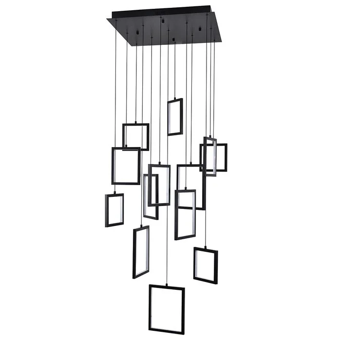 Mid - Century Modern Ceiling Lights with Simple, Sleek LinesMid - Century Modern Ceiling Lights with Simple, Sleek LinesDahli 13 Light Black 5000k Square Contemporary Pendant Mid - Century Modern Ceiling Lights with Simple, Sleek LinesMid - Century Modern Ceiling Lights with Simple, Sleek LinesDahli 13 Light Black 5000k Square Contemporary Pendant