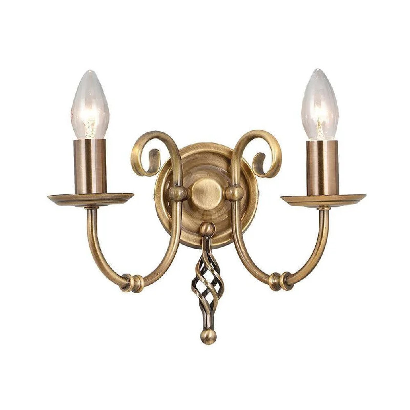 Bohemian Inspired Floor Lamp for Eclectic Home DecorBohemian Inspired Floor Lamp for Eclectic Home DecorElstead Artisan Aged Brass 2 Light Wall Light