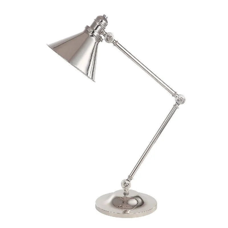 Wood Floor Lamp with Natural Grain for a Warm and Organic FeelWood Floor Lamp with Natural Grain for a Warm and Organic FeelElstead Provence Polished Nickel Table Lamp