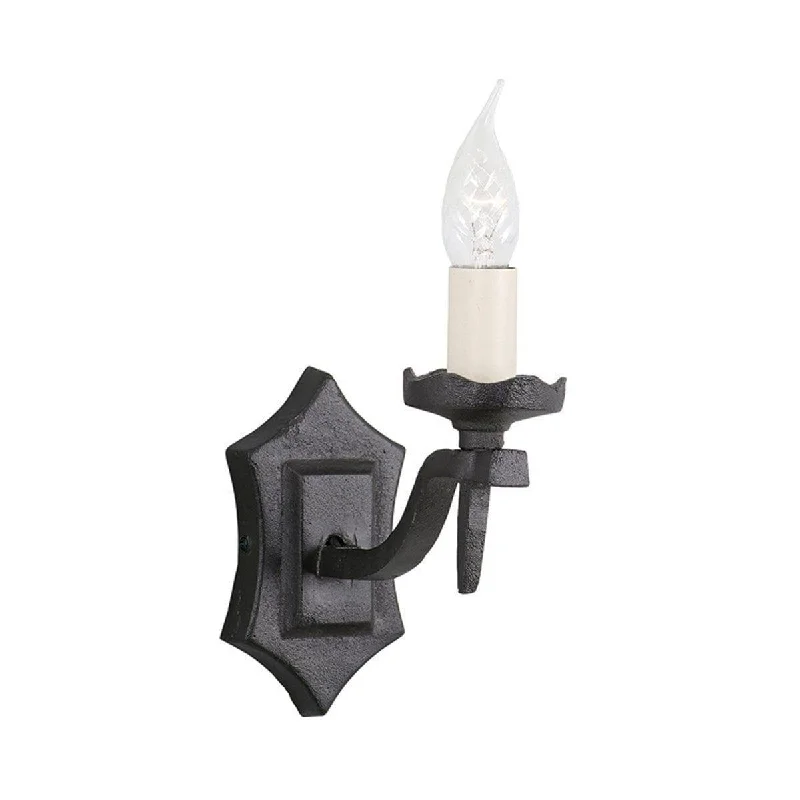 Metal Floor Lamp with a Matte Black Finish for a Sleek LookMetal Floor Lamp with a Matte Black Finish for a Sleek LookElstead Rectory 1 Light Wall Light RY1B BLACK
