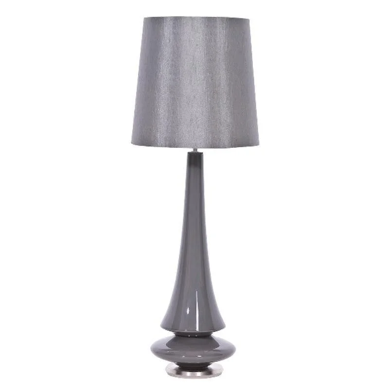 Dimmable Floor Lamp for Adjustable Lighting AmbianceDimmable Floor Lamp for Adjustable Lighting AmbianceElstead Spin Grey Ceramic Table Lamp