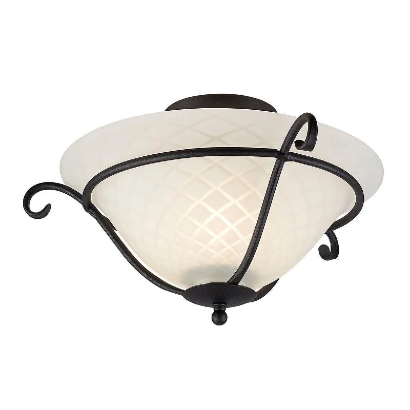 Wood Floor Lamp with Natural Grain for a Warm and Organic FeelWood Floor Lamp with Natural Grain for a Warm and Organic FeelElstead Torchiere Black Flush Ceiling Light - Opal Glass