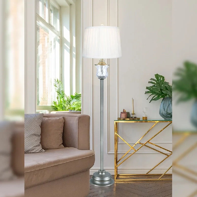 Marble Base Floor Lamp for a Touch of LuxuryMarble Base Floor Lamp for a Touch of LuxuryEsteban 24% Lead Crystal Floor Lamp - Antique Nickel