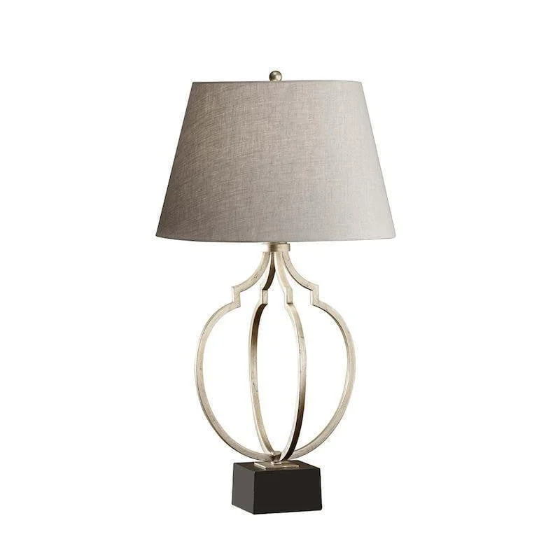 Victorian Style Floor Lamp for Traditional and Elegant InteriorsVictorian Style Floor Lamp for Traditional and Elegant InteriorsFeiss Grandeur Ebonized Silver Leaf/Black Table Lamp
